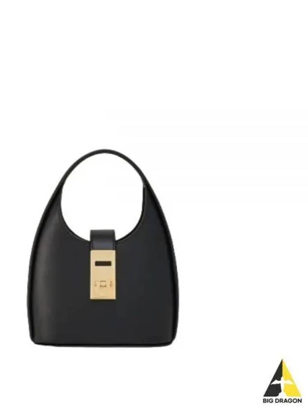 Women's Gancini Buckle Mini Hobo Shoulder Bag Black - SALVATORE FERRAGAMO - BALAAN 2