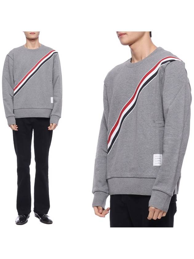 4 Bar Stripe Sweatshirt Grey - THOM BROWNE - BALAAN 2