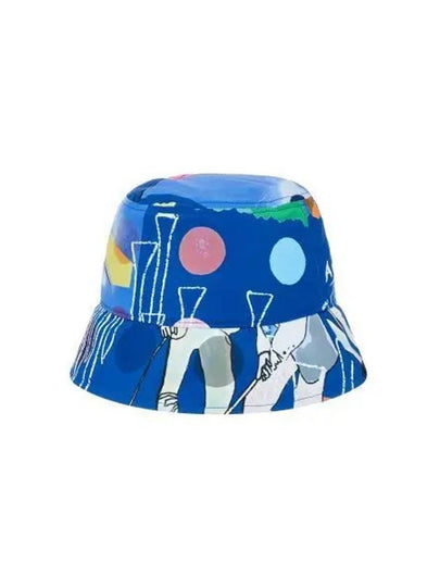 Golf RW Printed Bucket Hat Blue - J.LINDEBERG - BALAAN 2