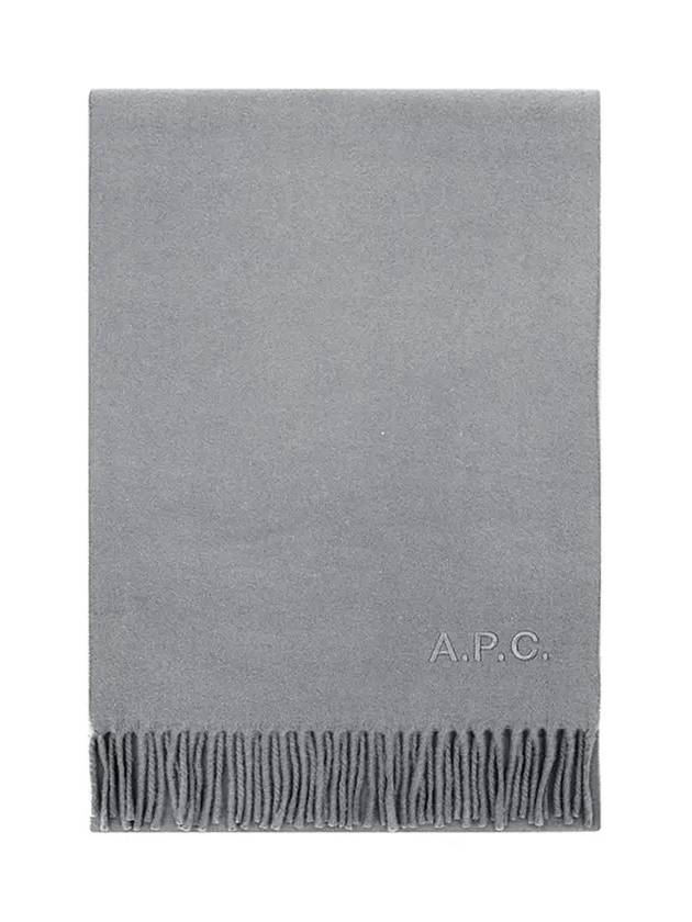 Ambroise Embroidered Muffler Grey - A.P.C. - BALAAN 5