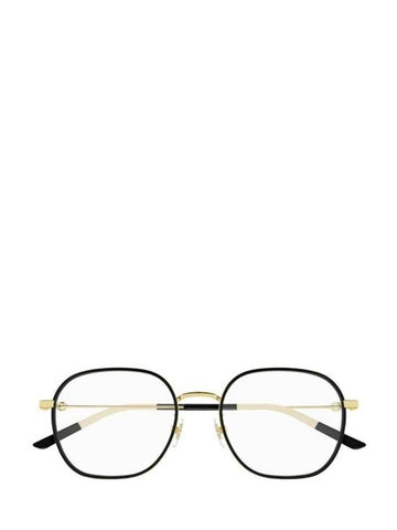 Eyewear Square Metal Eyeglasses Black - GUCCI - BALAAN 1