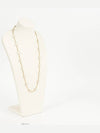 Van Cleef Arpels Vintage Alhambra Long Necklace 20 Motif Yellow Gold Mother of Pearl 74204 - VANCLEEFARPELS - BALAAN 3