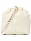 Drawstring Nappa Bucket Bag White - JIL SANDER - BALAAN 4