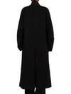 Black RIMBAUD Linen Wrap Coat 7340W2459 BLK 00001 - THE ROW - BALAAN 3