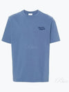 Handwriting Comfort Short Sleeve T-Shirt Storm Blue - MAISON KITSUNE - BALAAN 2