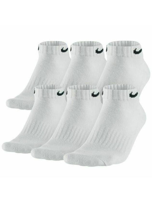 Everyday Cushion Low Socks White 6 Pair Set White - NIKE - BALAAN 1