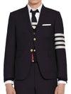 Plain Weave Suiting 4 Bar Classic Sport Jacket Jacket Navy - THOM BROWNE - BALAAN 2