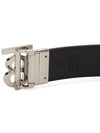 Reversible Monogram Leather Belt Navy - BURBERRY - BALAAN 6