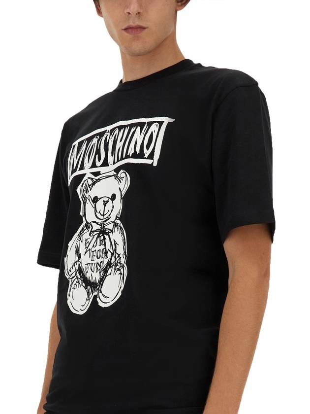 COTTON T-SHIRT - MOSCHINO - BALAAN 4