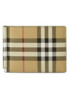 Check Money Clip Card Wallet Beige - BURBERRY - BALAAN 2