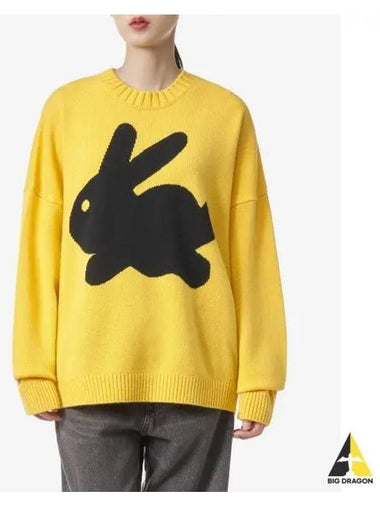 J W ANDERSON Bunny Jumper Knit Yellow KW1008YN0264200 - JW ANDERSON - BALAAN 1