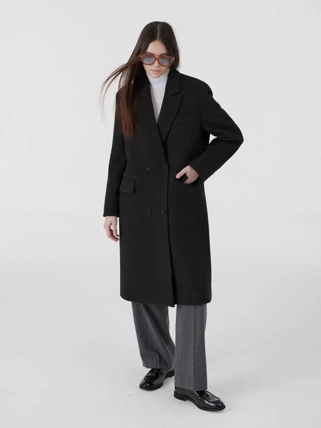 Menish Overfit Box Wool Coat Black - VOYONN - BALAAN 5