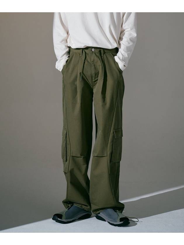 Onetuck cargo wide utility pants_khaki - BLONDNINE - BALAAN 1