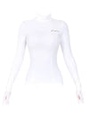 Women s Golf Wear Brushed Slim Polar T Shirt White - J JANE - BALAAN 2