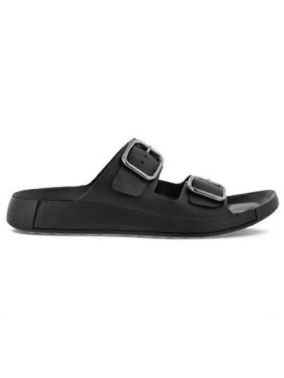 Cozmo Leather Slippers Black - ECCO - BALAAN 2