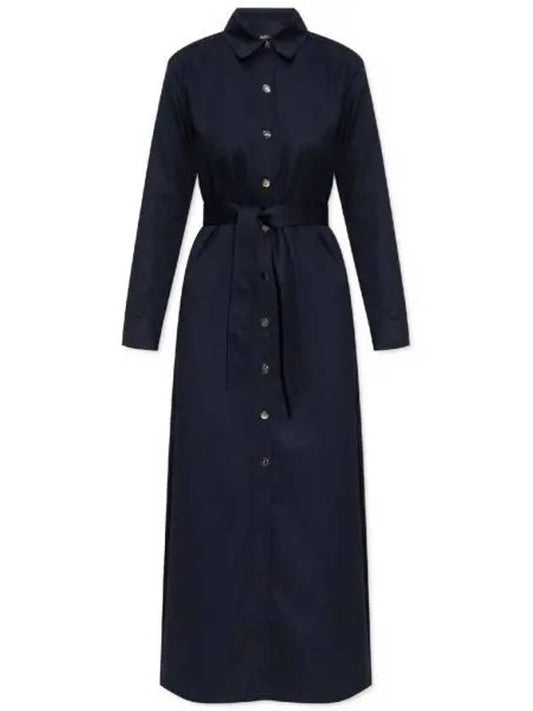 Gwyneth Long Dress Navy - A.P.C. - BALAAN 2