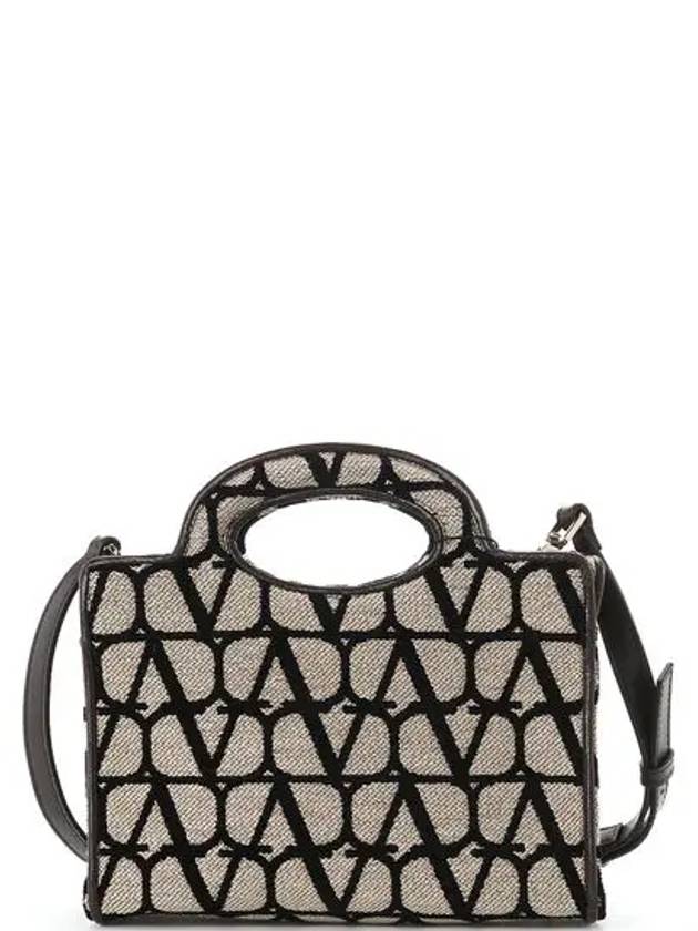 Toile Iconographe Le Troisieme Mini Tote Bag Beige - VALENTINO - BALAAN 2