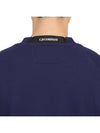 Men's Lens Wappen Diagonal Sweatshirt Navy - CP COMPANY - BALAAN 8