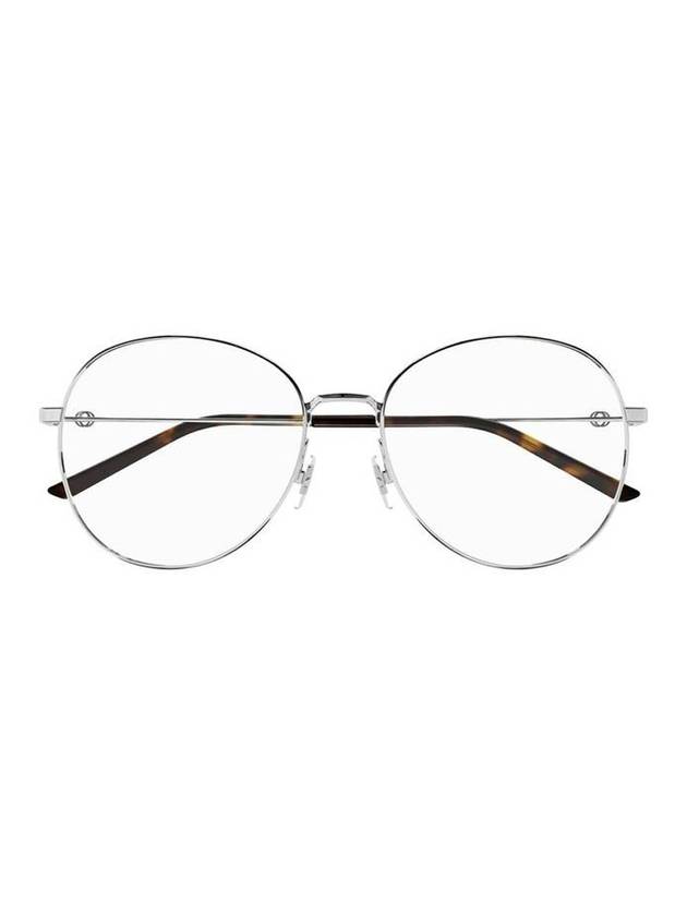 Eyewear Metal Oval Glasses Silver - GUCCI - BALAAN 1