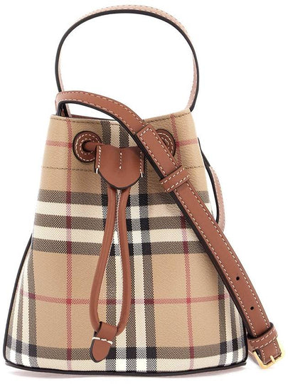 Check Bucket Bag Beige - BURBERRY - BALAAN 2