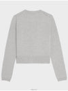 Triomphe Cashmere Cardigan Grey - CELINE - BALAAN 3