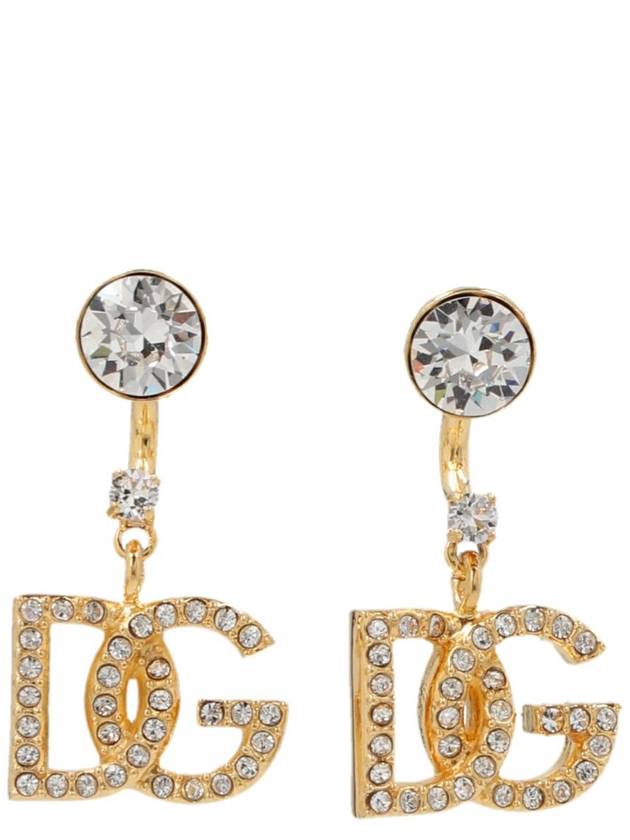 DG Logo Pendant Earrings Gold - DOLCE&GABBANA - BALAAN 2