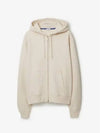 Logo Cotton Zip Up Hoodie Soap - BURBERRY - BALAAN 2