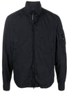 Tylon Lens Wappen Overshirt Zip-Up Jacket Black - CP COMPANY - BALAAN 3