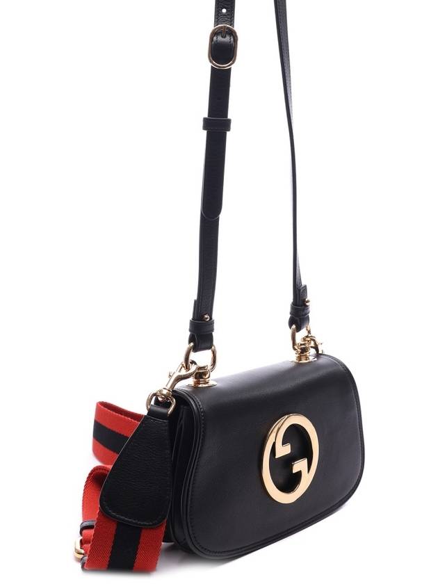 Blondie Small Leather Shoulder Bag Black - GUCCI - BALAAN 4