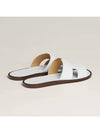 Izmir Leather Slippers Blanc - HERMES - BALAAN 5