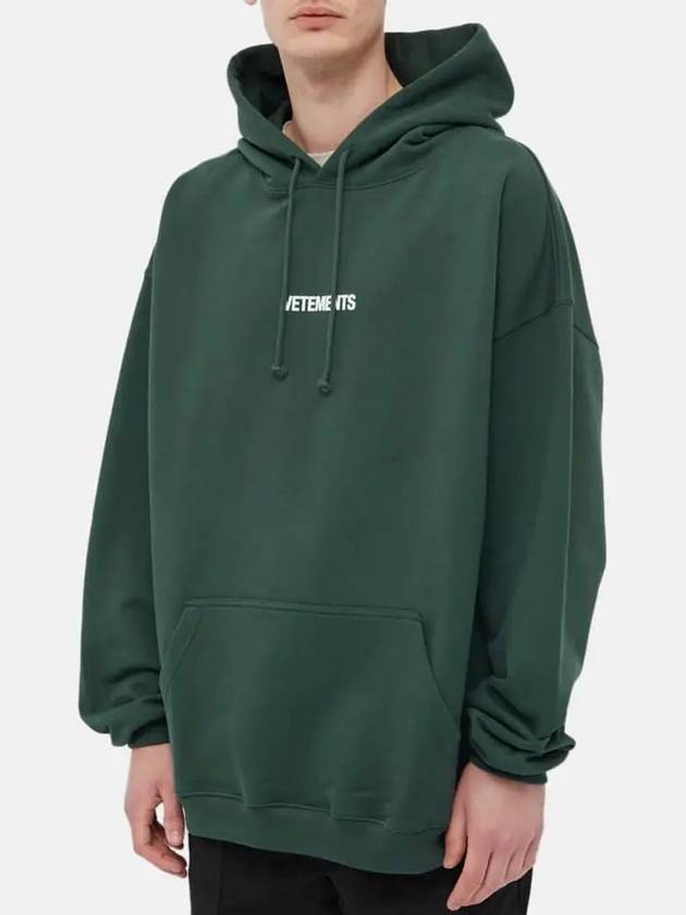 Logo Label Hoodie Police Green - VETEMENTS - BALAAN 3