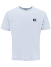 Logo Patch Short Sleeves T-Shirt Sky Blue - STONE ISLAND - BALAAN 2