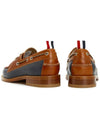 Vachetta Two-Tone Leather Boat Camel - THOM BROWNE - BALAAN 7