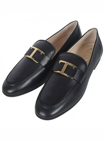 Tods T Timeless Leather Loafers Black - TOD'S - BALAAN 2