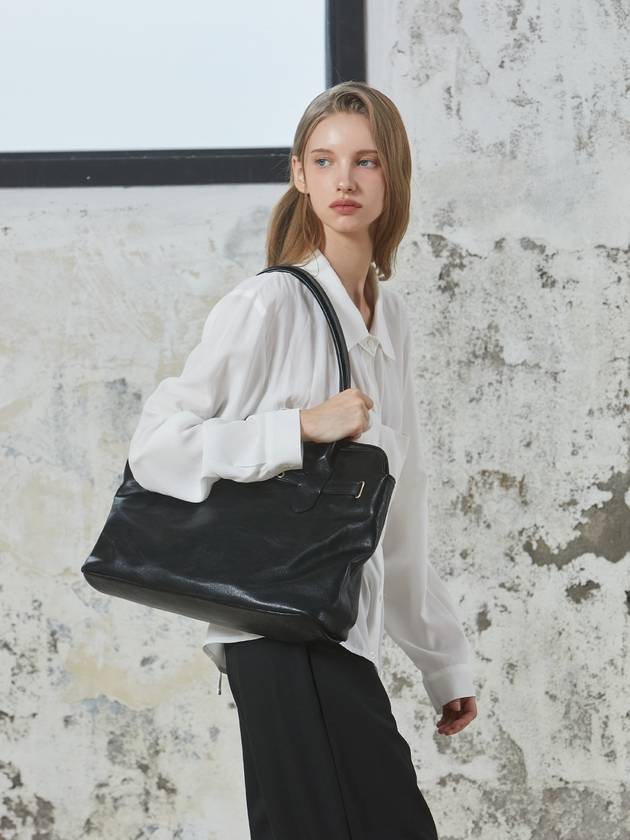 CLASSIC BELT SHOPPER BAG BLACK - ANOETIC - BALAAN 6