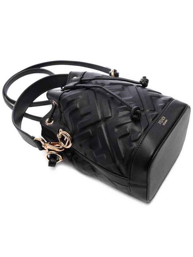 Mon Tresor FF Motif Leather Mini Bag Black - FENDI - BALAAN 6