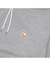 Chillax Fox Patch Classic Hoodie Grey Melange - MAISON KITSUNE - BALAAN 7