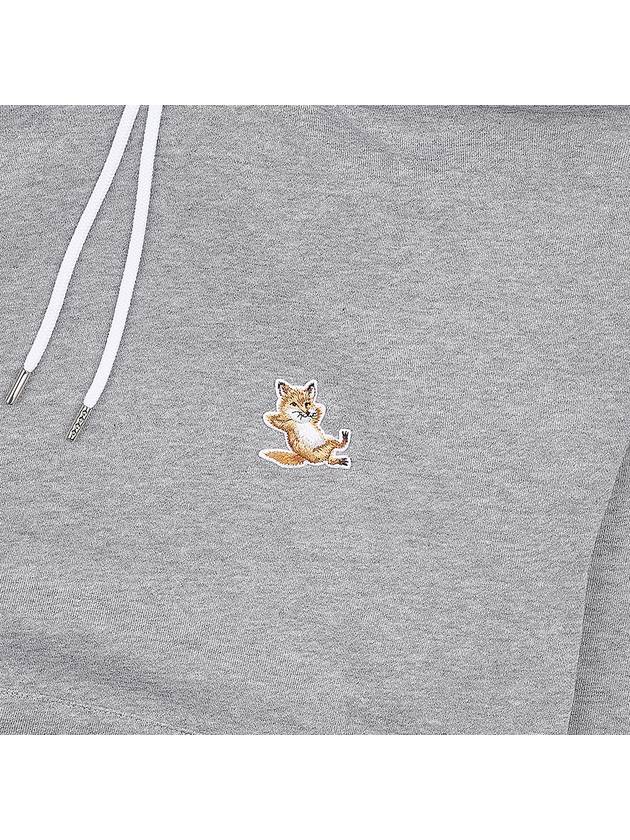 Chillax Fox Patch Classic Hoodie Grey Melange - MAISON KITSUNE - BALAAN 7