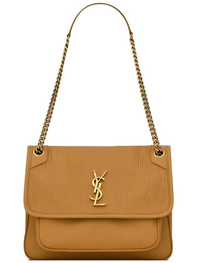 Nikki Medium Chain Shoulder Bag Brown - SAINT LAURENT - BALAAN 2