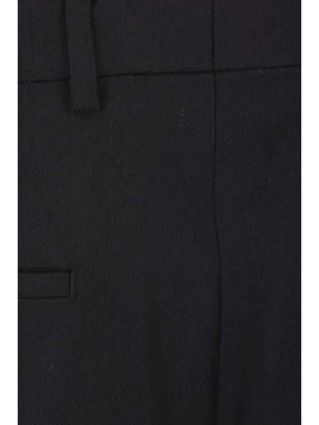 Wool Blend Straight Pants Black - GUCCI - BALAAN 6