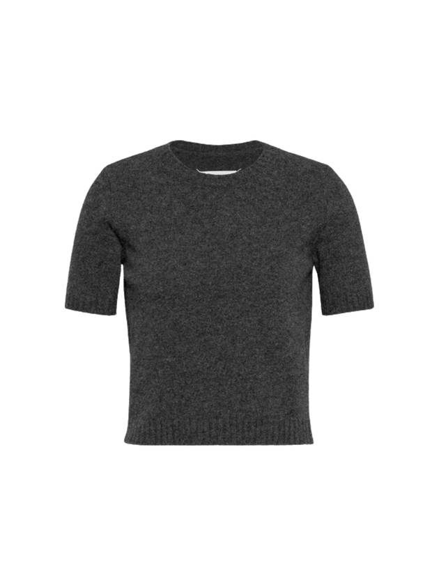 Washed Lambswool Crewneck Knit Top Grey - MAISON MARGIELA - BALAAN 2