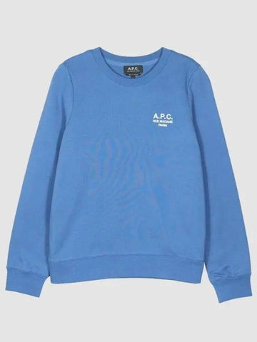 Women s Sky Logo Sweatshirt Blue COEZD F27700 I 1061968 - A.P.C. - BALAAN 1