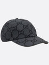 GG Supreme Ripstop Ball Cap Dark Grey - GUCCI - BALAAN 3