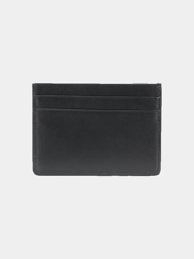 Embossed Logo Leather Card Wallet Black - JIL SANDER - BALAAN 3