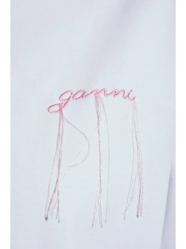 Ganni Oversize T-Shirt, Women's, White - GANNI - BALAAN 5