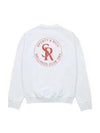 Women's Logo Print Sweatshirt White - SPORTY & RICH - BALAAN 3