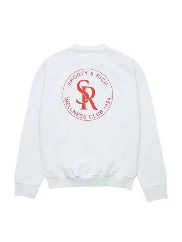 Women's Logo Print Sweatshirt White - SPORTY & RICH - BALAAN 3