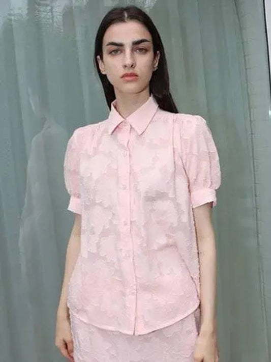 Cloud Shirring Blouse Pink - DAMAGE MNEMONIC - BALAAN 2