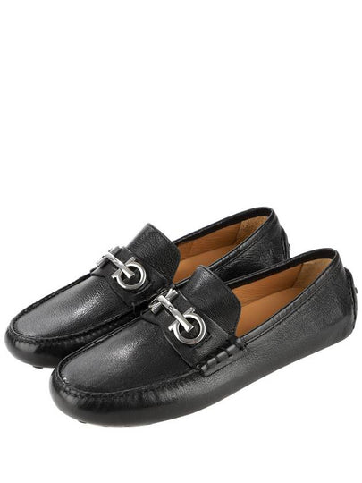 Gancini Ornament Driving Shoes Black - SALVATORE FERRAGAMO - BALAAN 2