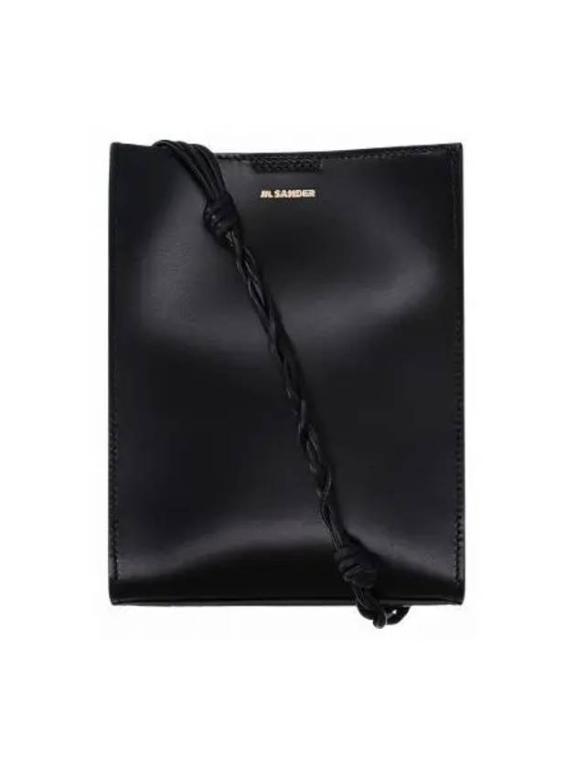 Tangle Smooth Leather Small Cross Bag Black - JIL SANDER - BALAAN 2